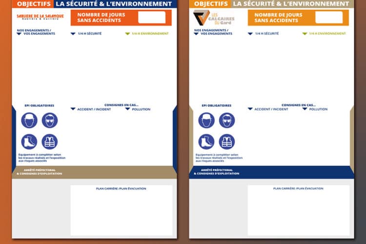 tableau affichage sécurité