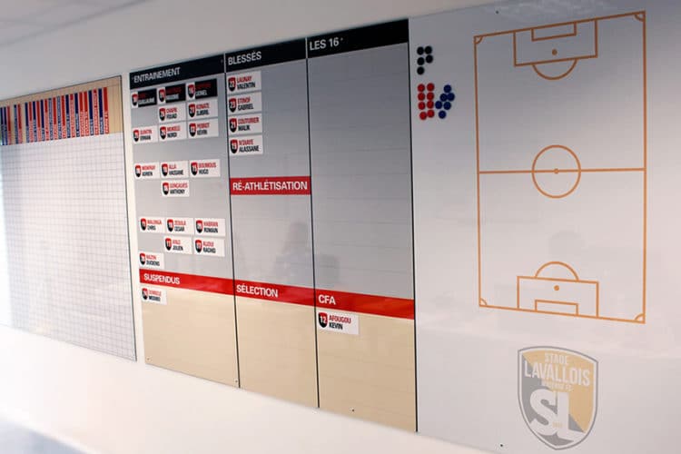 panneau affichage programme foot