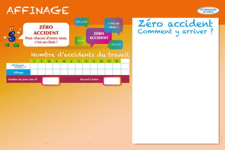 Indicateurs suivi sécurité - Accidents du travail - Création de panneaux d'affichage