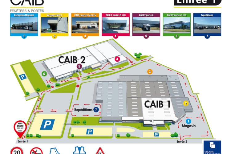 Plan de circulation entrepôt logistique - Cholet (Pays de la Loire)