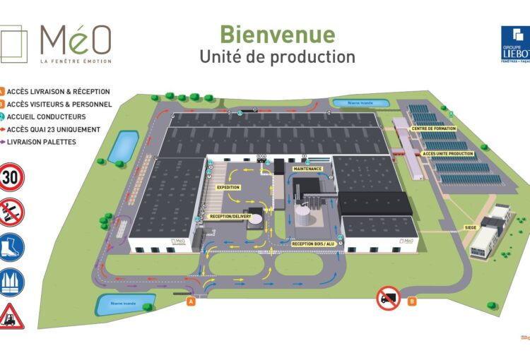 Plan d'usine de production - Meo Production