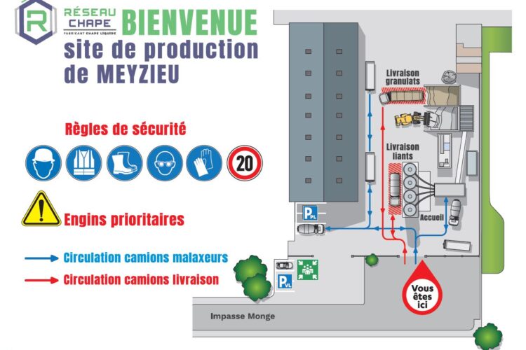 Obligation plan de circulation entreprise - Réseau Chape (Isère - 38)