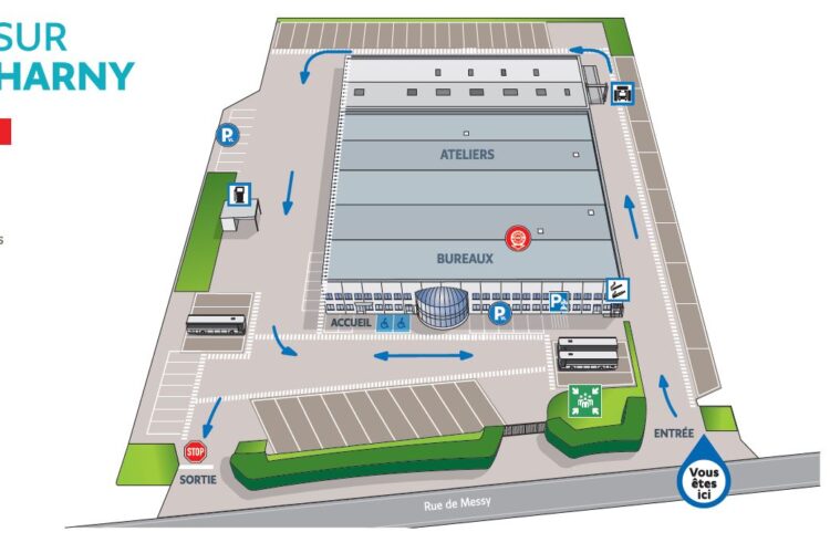 Plan circulation entreprise - Keolis (77)