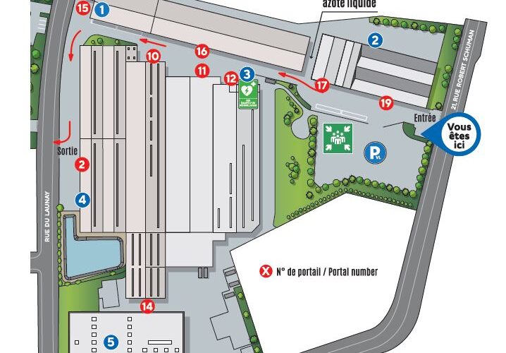 Plan de circulation usine - Tôlerie Emaillerie Nantaise (44)
