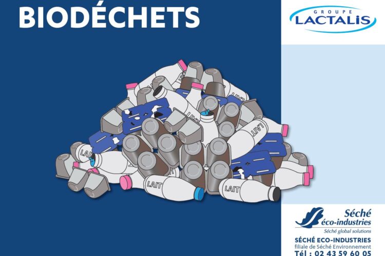 Panneau tri Biodéchets Lactalis