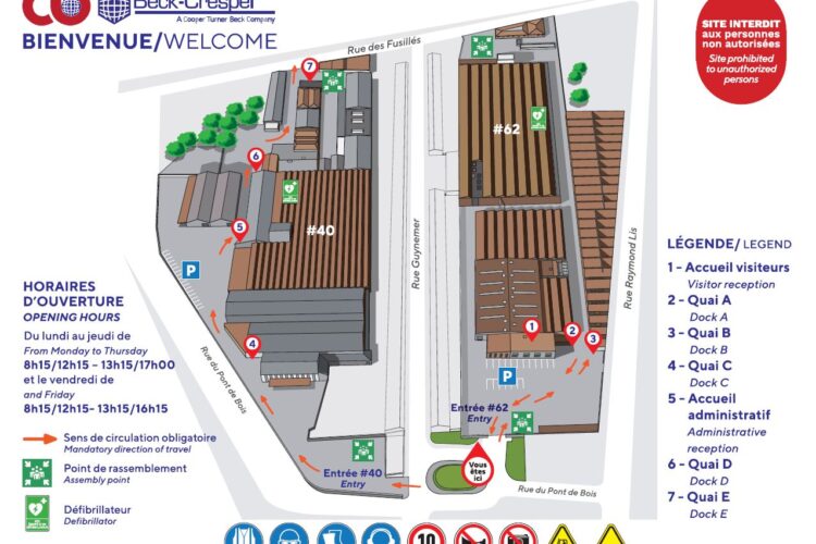 Le plan de circulation d'un site industriel - Beck Crespel, 59280 Armentières