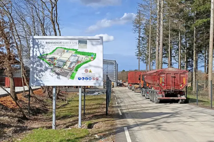 Plan de circulation site industriel de briqueterie - Rairies Montrieux