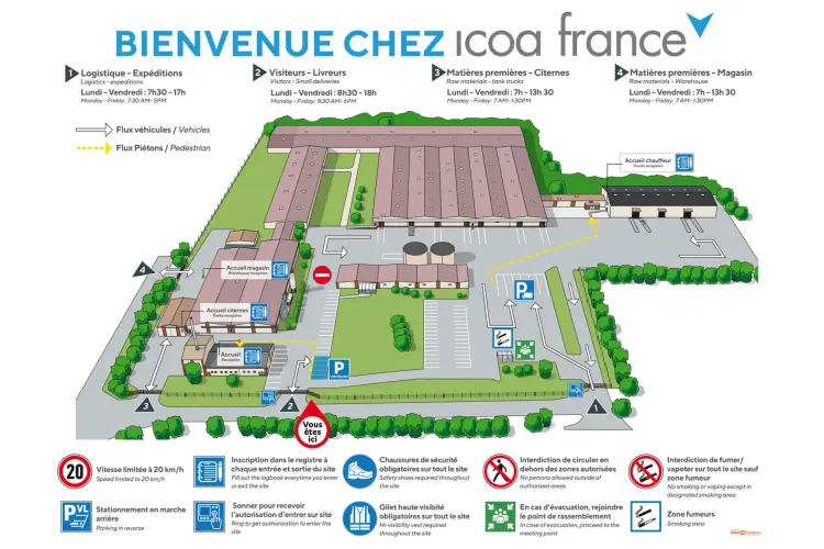 Plan de circulation - Plateforme logistique