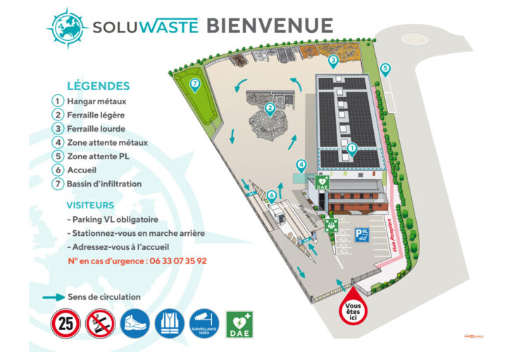 Plan de circulation - Ferrailleur industriel