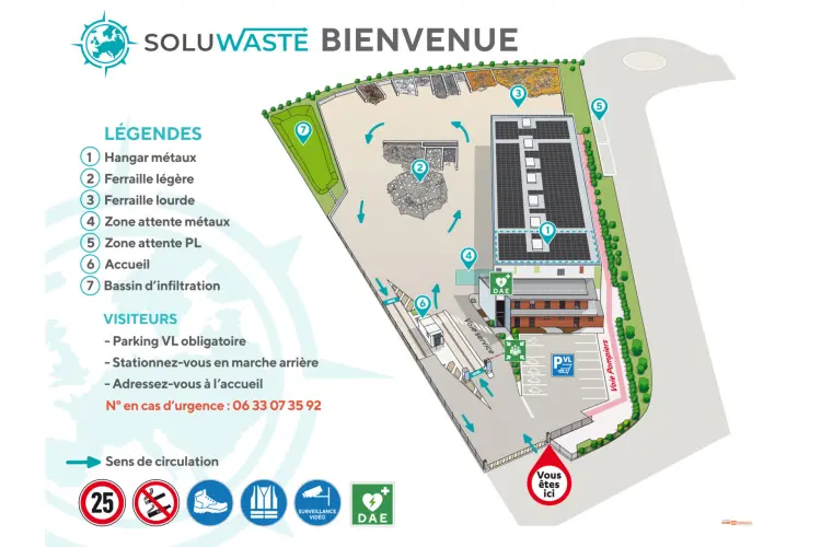 Plan de circulation - Ferrailleur industriel